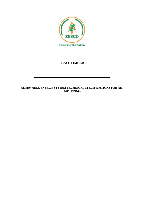 Screenshot 2026-07-23 155314 Renewable Energy System Technical Specifications for Net Metering